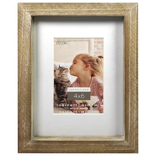 Rustic 4 X 6 Wooden Frame With Mat Expressions By Studio Decor Michaels